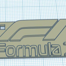 fórmula 1 chaveiro vários 3d print model - Mito3D