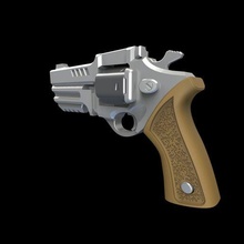 fortnite revolver 3d stampabile modello oggetti scena cosplay 3d print model - Mito3D