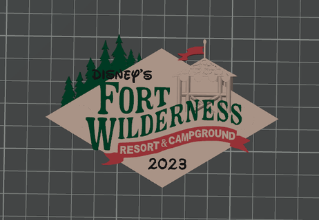 fort wilderness magnet Art disney 3d print model - Mito3D