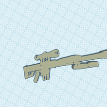 fortnite barret keychain llavero sniper pesado schwer Spiel arte Kunst juego 3d print model - Mito3D