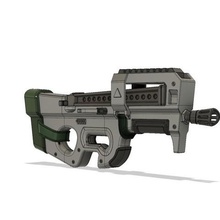 fortnite battle royale p90 various cosplay 3d print model - Mito3D