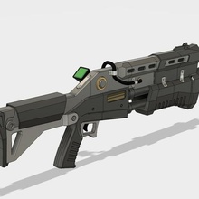 fortnite battle royale táctica de la escopeta varios cosplay 3d print model - Mito3D