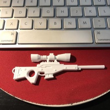 fortnite bolt-action sniper keychain game keychian toy gun art xbox ps4 bolt action 3d print model - Mito3D
