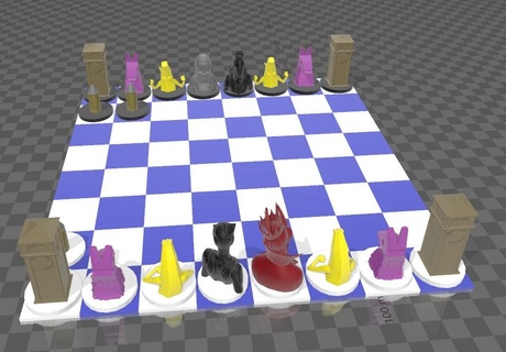dias xadrez jogos 3d print model - Mito3D