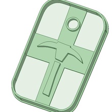 fortnite cortador de la galleta tarjeta herramienta galletas 3d print model - Mito3D