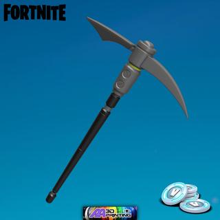 fortnite default pickaxe gaming ps4 ps5 pc videogames accessories game online gift gamers nostalgia gamer decoration art 3d print model - Mito3D