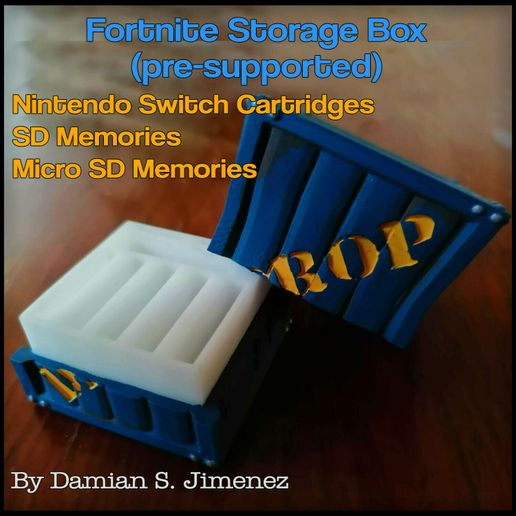 dias solta caixa armazenamento Nintendo interruptor jogos sd recordações saque cartuchos micro suporte 3D print model - Mito3D