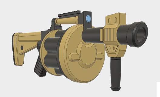 fortnite grenade lanceur regarder jouet Jeu grand 3d print model - Mito3D