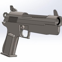 fortnite arma pistola partes jogo vídeo 3d print model - Mito3D