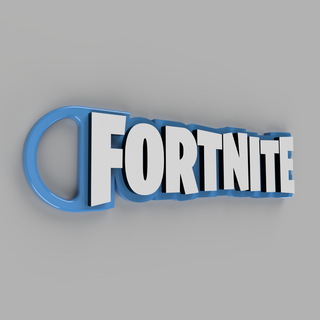 fortnite keychain great creative print easy strong fps fun games game nerd fast 3d print model - Mito3D