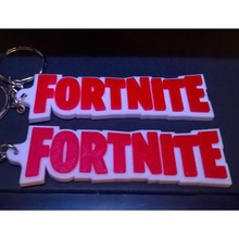 fortnite keyring chunky style game key fob bag charm keychain battle royale ps4 ps3 playstation fortnight 3d print model - Mito3D