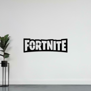 fortnite logo - wall decoration 3d print model - Mito3D