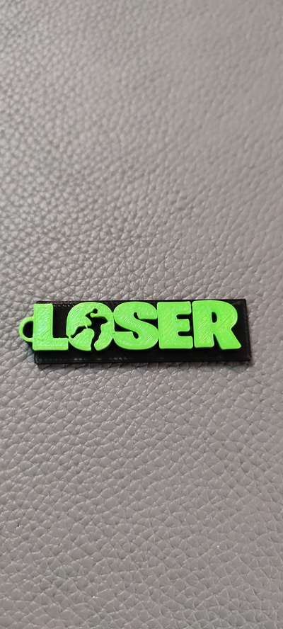 fortnite loser keychain looser loose dance trailer key fob l 3d print model - Mito3D