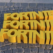 fortnite póster vídeo juego 3d print model - Mito3D