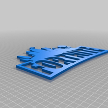 fortnite geri ayrı işareti sanat 3d print model - Mito3D