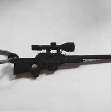fortnite sniper key chain various battel royale 3d print model - Mito3D