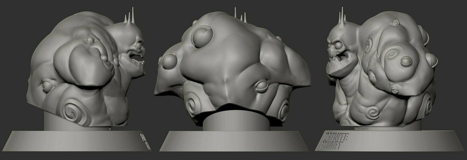 vierzehn stw Smasher Tier Monster Büste Fan Art 3d print model - Mito3D