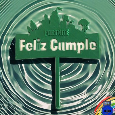 fortnite topper para torta feliz rencontre gâteau pastel cumpleaños adorno fête decoracion décorer fiesta jeu 3d print model - Mito3D