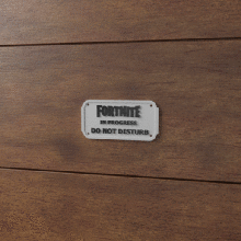 fortnite advertencia firmar print in place juguete sitio jugador habitación decoración gracioso fácil impresión stl tablero moldura 3d print model - Mito3D