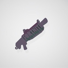 fortnite weapon key ring game 3d print model - Mito3D