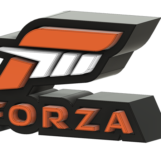 Forza Motorsport Logo Stand Kunst Horizont xbox Playstation Nintendo Simulator corse Schaltkreis aufrichtig Werkzeuge Gadget Gaming Zimmer pc 3D print model - Mito3D