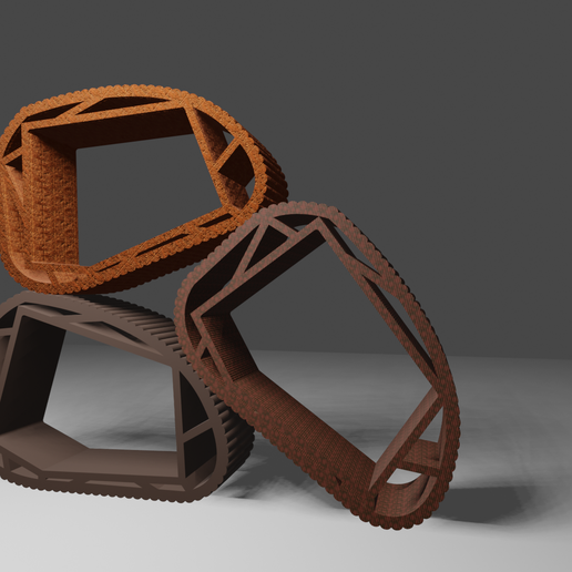 fósil diseño biblioteca módulo Arte minis 3D print model - Mito3D