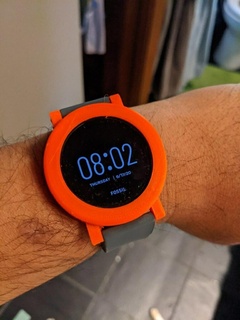 fossil sport gen 4 smartwatch case w strap lugs gadget 3d print model - Mito3D