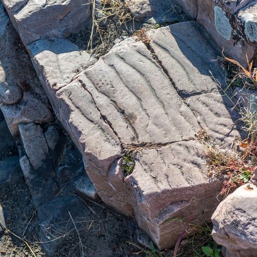 fossilizado areia ondulações quedas parque fóssil geologia jaspe pré cambriano quartzito Rocha sioux sul Dakota scans_replicas 3D print model - Mito3D