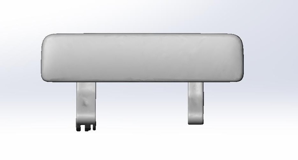 foton tunland 2022 trunk handle 3d print model - Mito3D