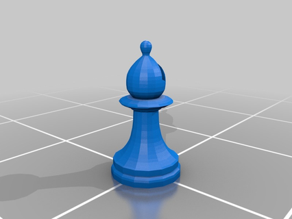 fou falha jogos xadrez borda conjunto brinquedos 3d print model - Mito3D