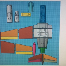fouga magister rc proje ilerleme çeşitli uçak aeromodelling 3d print model - Mito3D