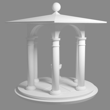 Brunnen Architektur Kunst 3d print model - Mito3D