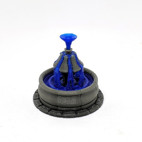 fountain multimaterial game 28mm dungeon d&d gaming tabletop dual color extrusion multi-color multicolor multi-material gloomhaven 3D print model - Mito3D