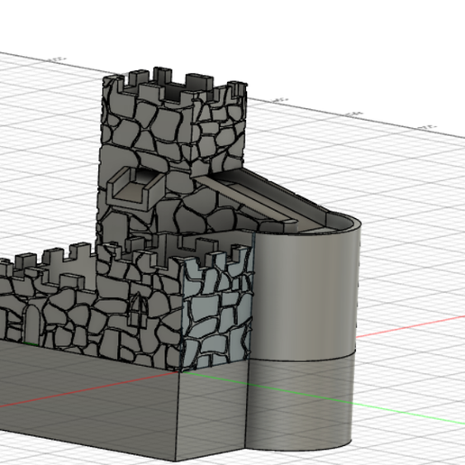 fonte plantador arquitetura castelo água zen pacífico 3D print model - Mito3D