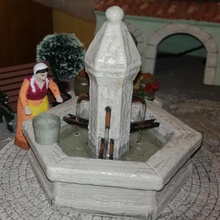 fountain provenal crche art santon nativity reduced model stone nursery school mock-up christmas decoration 3d print model - Mito3D