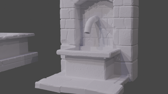 Brunnen Geburt Szenen 3d print model - Mito3D