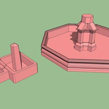 fontane gioco alsazia da tavolo terra medievale 3d print model - Mito3D