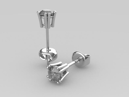 artigli giro orecchini gioielleria in sospeso dormiglioni 3d print model - Mito3D