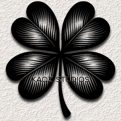 four leaf clover wall art 4 leaves decor st patricks day decoration good luck charm holiday 3d print model - Mito3D