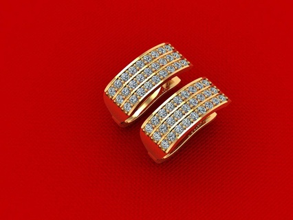 riga diamante orecchino braccialetto solitario squillare gioielleria monaco budha oro argento Fidanzamento nozze cad stampabile 3d pendente bambino 3d print model - Mito3D