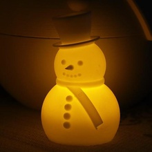 fourth advent tealight home sla photon anycubic snowman christmas decoration 3d print model - Mito3D