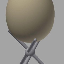 fowl & ostrich egg 3d_printing 3d print model - Mito3D