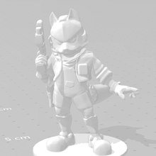 fox amiibo statue nintendo 3d print model - Mito3D