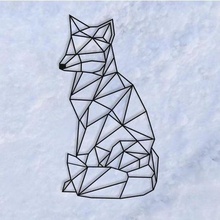 Fuchs niedrig poly Origamy Kunst 3d print model - Mito3D