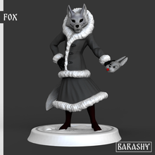 fox hare furry game reference angry horror fear mask stand seal figurine collection 3d print model - Mito3D