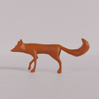 fox fox sculptures statue art figure  3d print model - Mito3D