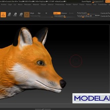 fox Kunst Tier - Spielzeug Natur Tiere Kopf wild 3d print model - Mito3D