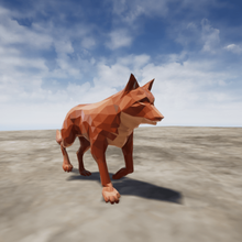 fox 3d monster monsters gloss realistic unrealengine4 3d print model - Mito3D