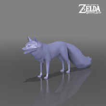fox - legend zelda breath wild game nintendo switch link wiiu wii nature animal 3d print model - Mito3D