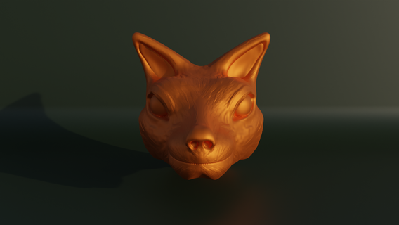 fox bust - animal bust 3d print model fox bust animal fox stl animal stl bust stl storage animals mammal fox animal character wolf dog nature wild cat printable game character sculpture fantasy  3d print model - Mito3D